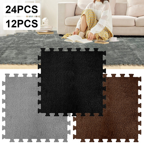 24x interlocking carpet shaggy - carpet,