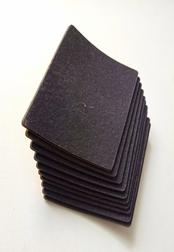 Self adhesive black - self-adhesive, rectangle